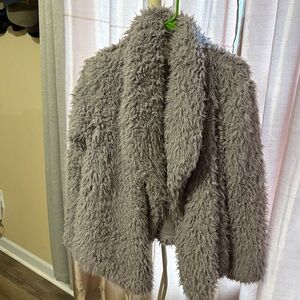 Ashley By 26 International Fluffy Gray Jacket